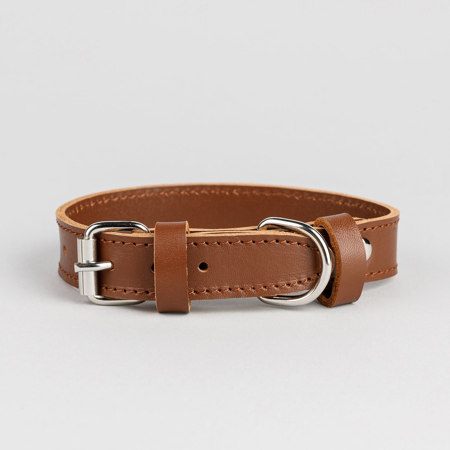 Premium Whiskey Leather Dog Collar