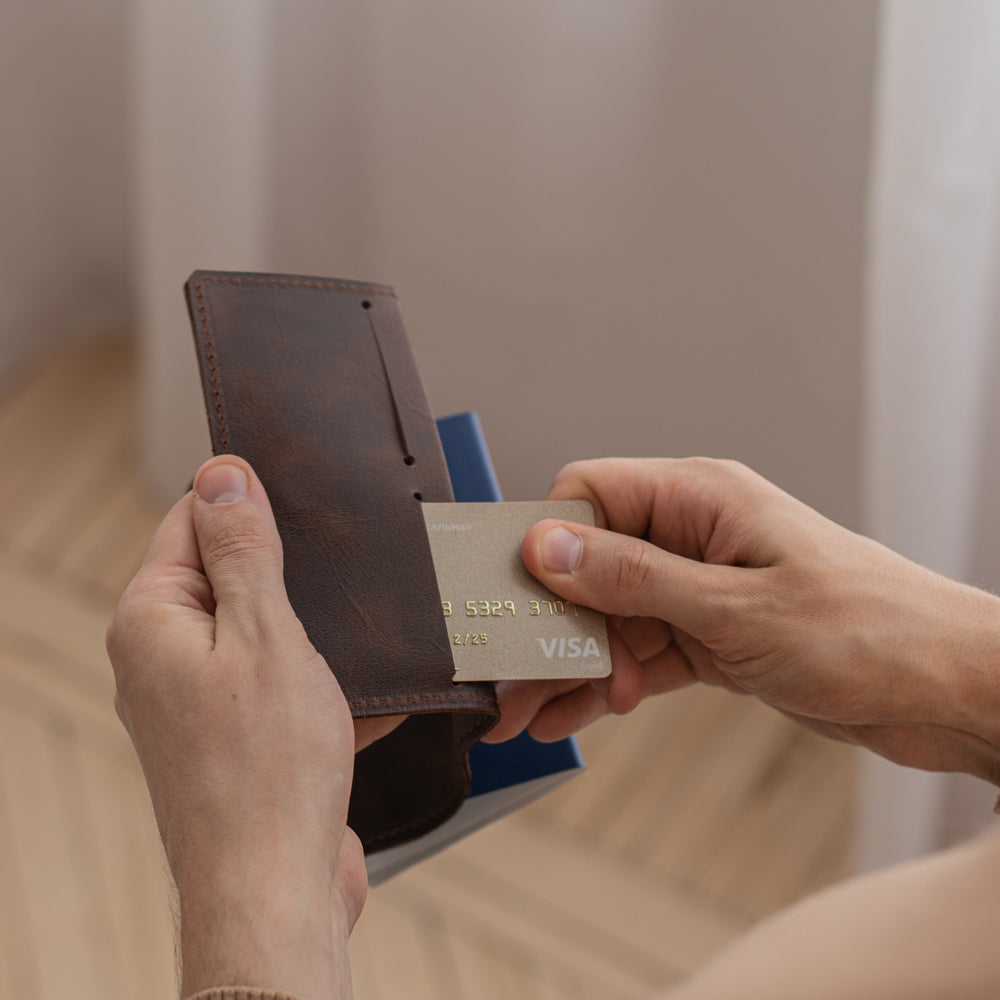 Custom Passport Wallet – Royal Chocolate