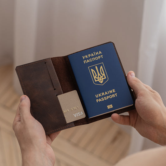 Custom Passport Wallet – Royal Chocolate